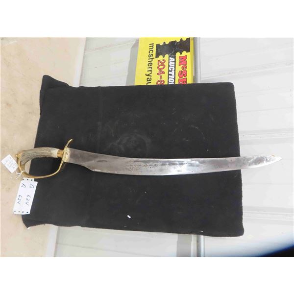 Handmade Sword with Bone Handle 30 1/4'' Long