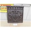 Image 1 : Decorative Cast Wood Stove Door/Panel 18'' x 19''