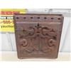Image 5 : Decorative Cast Wood Stove Door/Panel 18'' x 19''