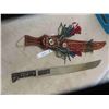 Image 1 : Corona Sword #152K with Decorative Leather Sheath 29'' Long