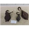 Image 1 : 3 Vintage Pulleys - 1 with Brake