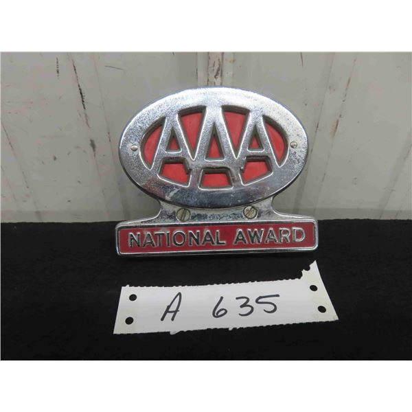 AAA National Guard Chrome Emblem 4 1/2'' x 3 3/4''