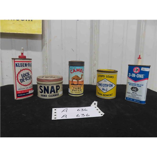 Vintage Auto and Household Tins : Kleenflo Lock Deicer, Snap Hand