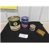 Image 1 : 4 Vintage Tins : Texaco , STP, Snap, Wolverine