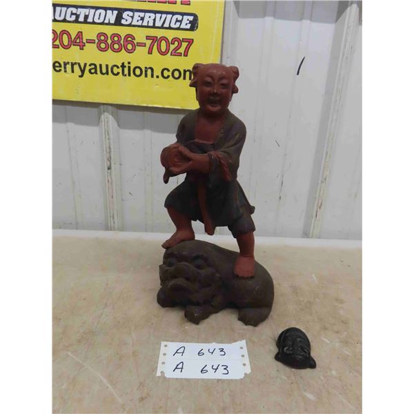 Oriental Statue Approx 14'' Tall