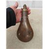 Image 3 : 1800s Black Powder Copper Flask 8 1/2''