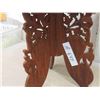 Image 5 : Plant Stand with Heavily Carved Details 14 1/2'' Tall x 14 1/2'' Across