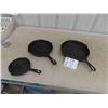 Image 1 : 3 Cast Frying Pans : McClary , Findley 