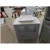 Image 2 : 4 Piece Bathroom Set: Vanity 31'' x 30'' x 18 1/2'' , Sink and Cabinet 58'' x 