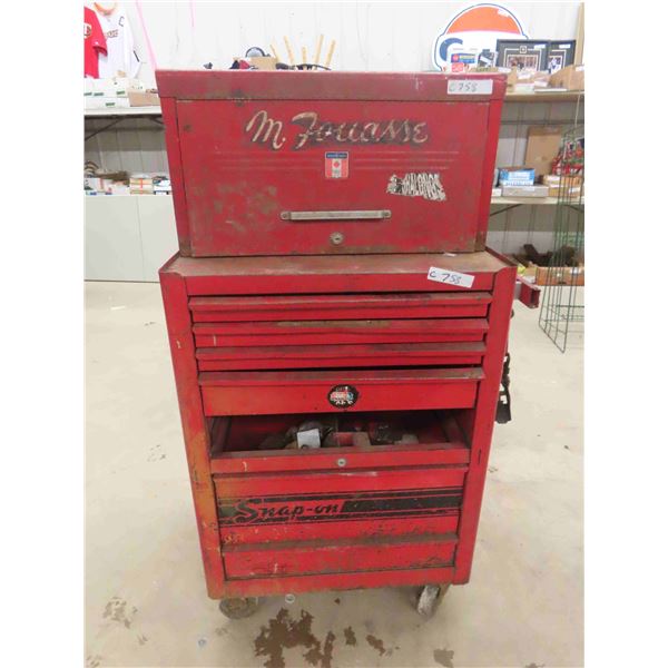 Top and Bottom Tool Cabinet -Missing 1 Drawer, Needs a Good Cleaning