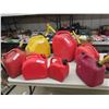 Image 1 : 7 Gas Cans - Some Caps Missing