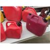 Image 3 : 7 Gas Cans - Some Caps Missing