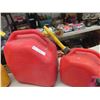 Image 4 : 7 Gas Cans - Some Caps Missing