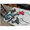 Image 1 : 3 Makita Drills , 1 Makita Charger , (3) 18V Makita Batteries, Milwaukee 18V