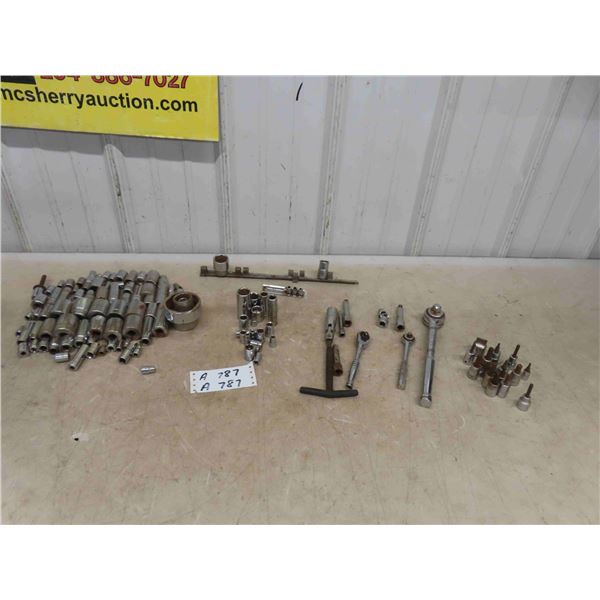 Various Sockets Standard and Metric, Ratchets, Extensions