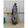 Image 1 : Golf Bag with 10 Clubs - Irons and Drivers