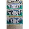 Image 3 : 5 Manitoba License Plates , 2 Trailer Plates , 2 Texas Truck Plates 