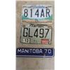 Image 5 : 5 Manitoba License Plates , 2 Trailer Plates , 2 Texas Truck Plates 