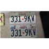 Image 6 : 5 Manitoba License Plates , 2 Trailer Plates , 2 Texas Truck Plates 