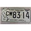 Image 6 : 6 Manitoba License Plates 1964, 1970, 1971