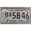 Image 7 : 6 Manitoba License Plates 1964, 1970, 1971