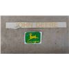 Image 10 : Metal John Deere Sign 12 1/2'' x 16'' , Various Decals: Case, McCormick Deering, John