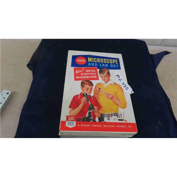 Gilbert Microscope and Lab Set with Metal Electric Zoom