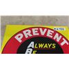 Image 2 : Imperial Tobacco Company 'Prevent Fires ABC' Metal Sign 15'' x 17'' 