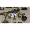 Image 6 : Vintage Brass/Porcelain Door Hardware, Double Pulley, Hinge, Plus