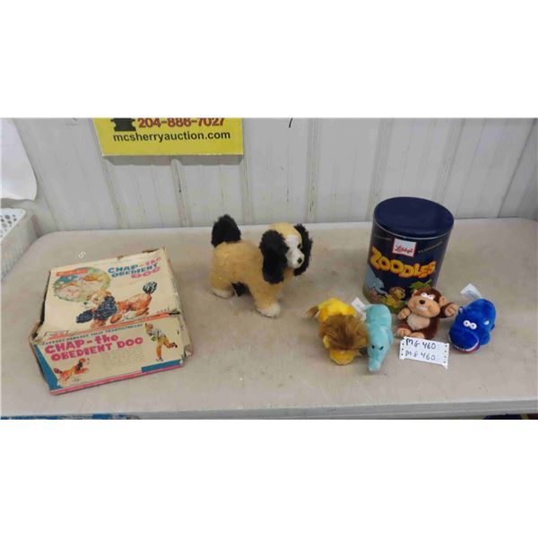 Rosko Battery Powered Toys - Chap The Obedient Dog with Box, Libbys Zoodles 
