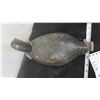 Image 4 : Wood Carved Duck Decoy Marked with Initials 'HT'