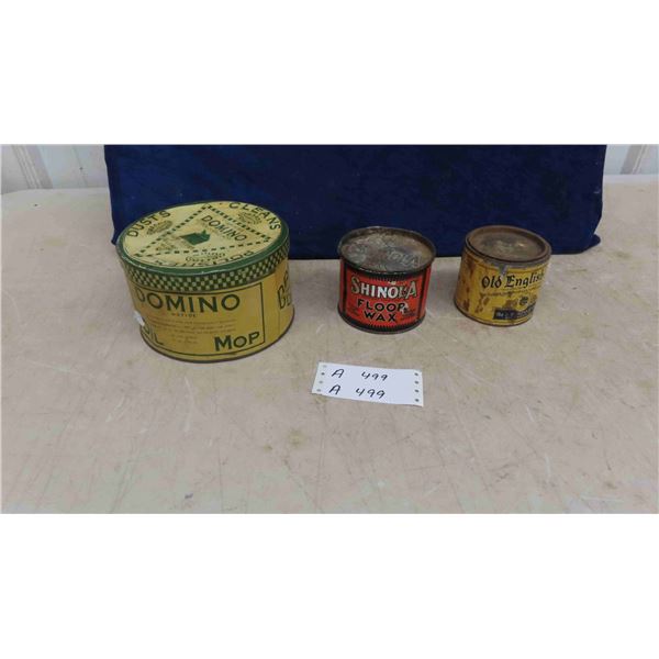 3 Vintage Household Tins