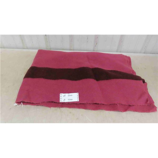 Wool Blanket Approx. 80'' x 62''