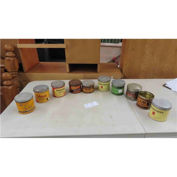 10 Various Tobacco Tins - Ogdens , Old Chum Club , Plus
