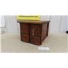 Image 1 : Oak Index File with 4 Drawers 12'' x 17 1/2'' x 10''