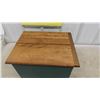 Image 5 : 6 Drawer Oak Top Index Cabinet with Painted Sides 12'' x 15'' x 14 1/2''