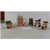 Image 1 : 4 Toby Mugs, 1 Stein