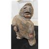 Image 4 : Rare Petrifed Wood Inuit Carving 7'' Tall