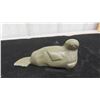 Image 4 : Soapstone Walrus Carving 6'' x 2 1/2'' x 2 3/4''