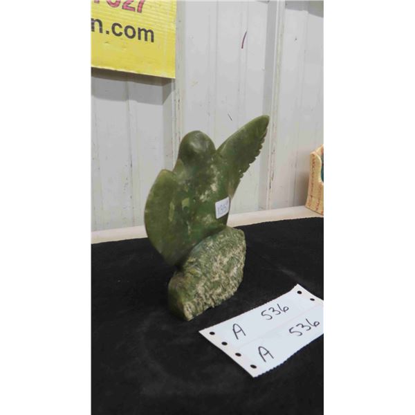 Soapstone Owl Carving Approx. 6'' x 64''