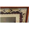 Image 2 : Vintage Victorian Picture in Decorative Wood Frame 40'' x 35''