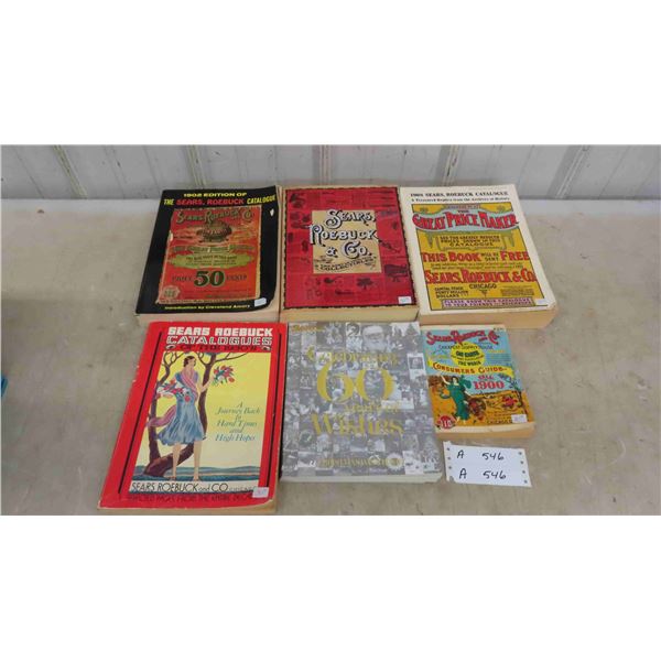 6 Sears Roebuck Catalogues 1902, 1908, 1900s, 1930s, Wishnook 2012