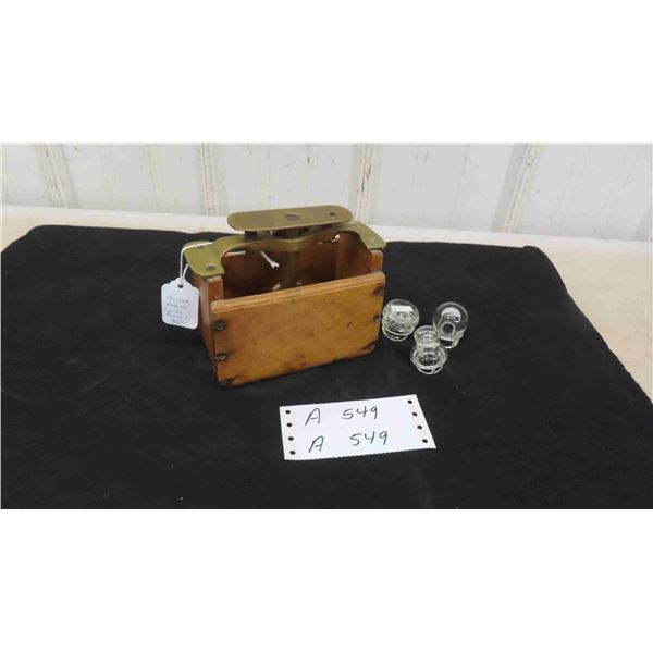 Vintage Brass Handled Butter Press 