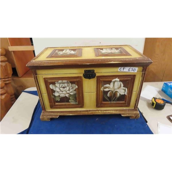 Painted Chest 14'' x 22'' x 12''