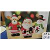 Image 2 : 2 New Christmas Decorations - LED Holiday Figurine, Holiday Lantern with LED 
