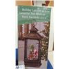 Image 4 : 2 New Christmas Decorations - LED Holiday Figurine, Holiday Lantern with LED 
