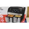 Image 2 : New Gourmia Dual Basket Digital Air Fryer 10 Quart