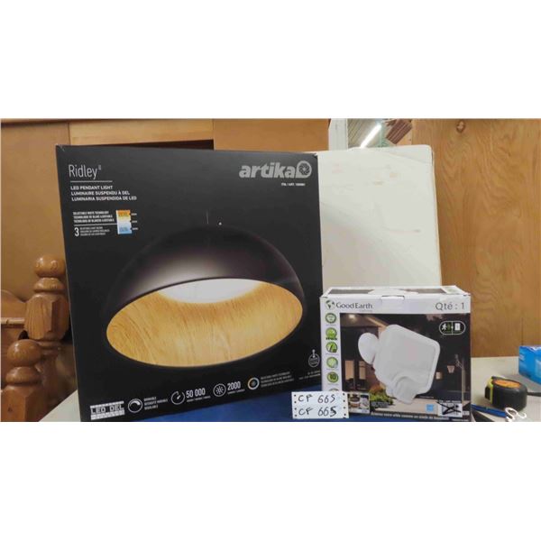 2 New Lights - Artika Ridley LED Pendant Light, Good Earth Lighting