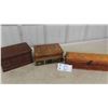 Image 1 : 2 Wood Jewelry Boxes 1 Has Cool Map Design, Wood Case