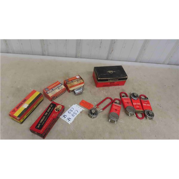 Handy Tubeless Tire Repair Kit, Bicycle Tube, 2 GE Carboloy Skate Sharpener, 5 